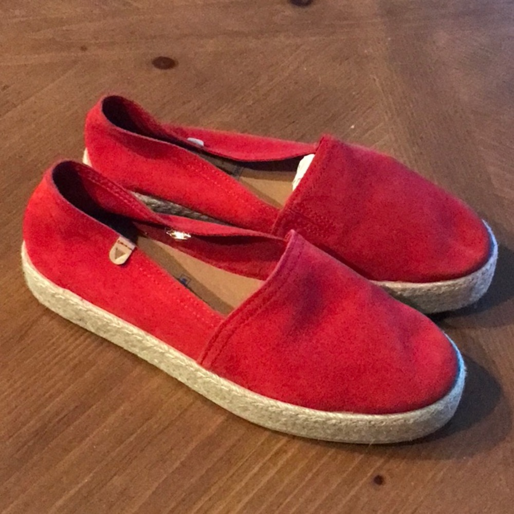 Brand new red Verbenas Bruna Serraje espadrilles shoes